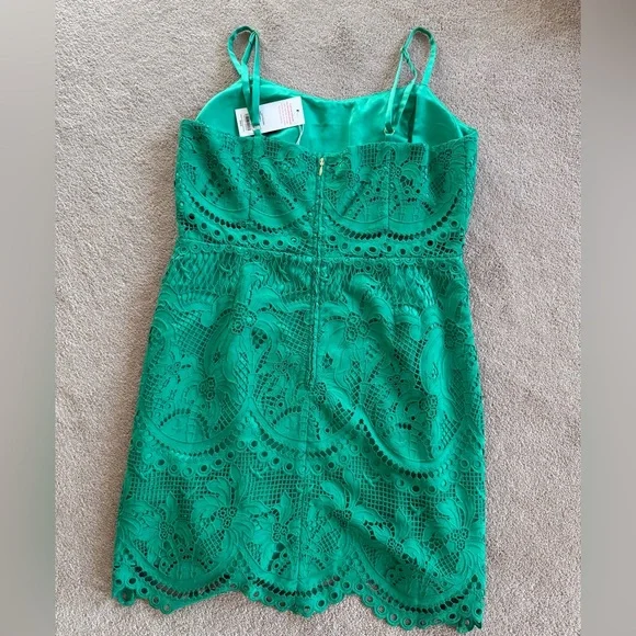 Lilly Pulitzer Brazilian Green Risette Lace Dress - Picture 10 of 15